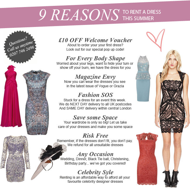 9 Reasons to Rent a Dress ths summer