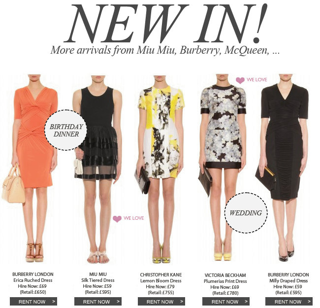 New Arrivals this week from Miu Miu, Burberry, McQueen, Carven...