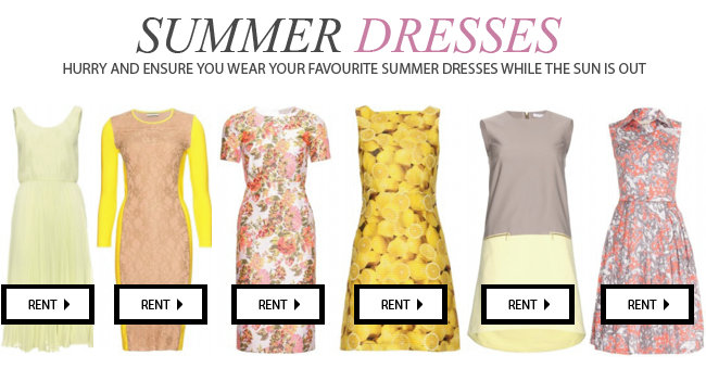 Summer Dresses - Hurry and wear them while the sun is still out!
