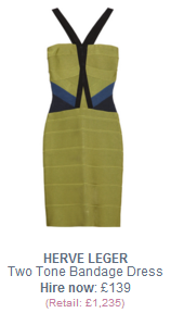Herve Leger - Two Tone Bandage Dress herve3 Advent Day 8 Blogger Laura Pearson Smith Shows Us How To Be Unique On New Years Eve
