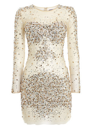 Rent the Jovani - Nude Sequin Dress as worn by Katy Perry at Girl Meets Dress!