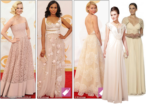 Nude ball gowns
