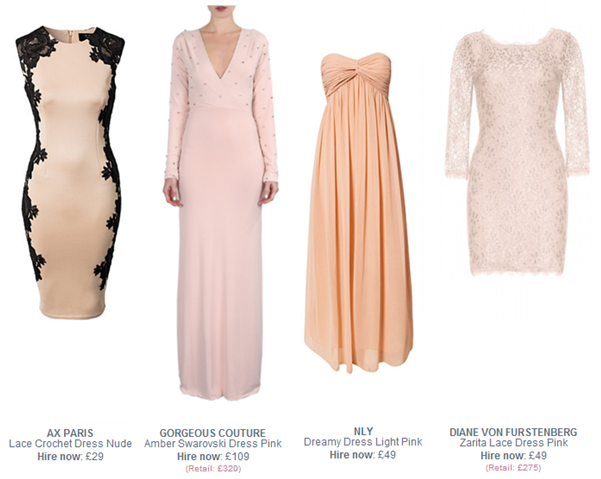 nude party dresses