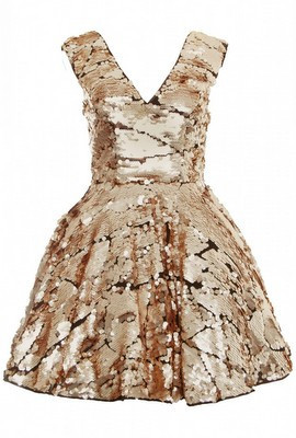 Opulence gold prom dress