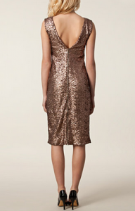 Zetterberg - Glitter Dress. Simple V at back adds detail.