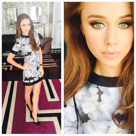 Una_Foden_hires a dress from Girl_Meets_Dress