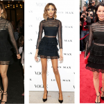 Celebrities in the Black Self Portrait Dress