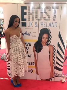 Sarah Jane Crawford in Azaelea Pink Lace Dress