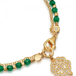 yellow-gold-vermeil-green-onyx-four-leaf-clover-biography-bracelet 2